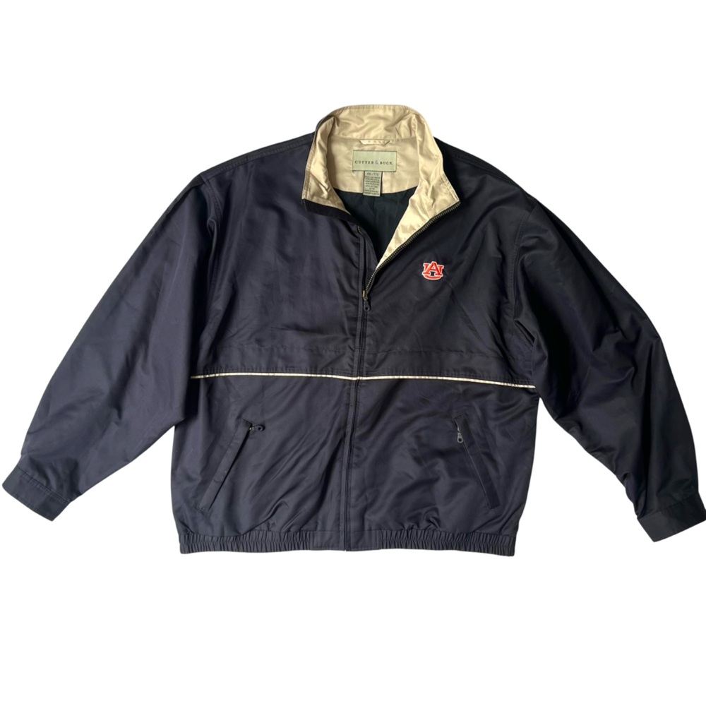 Cutter & Buck Men’s Auburn Tigers XL 3/4 Zip Windbreaker Pullover Jacket